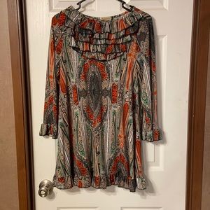 NUGGLES Ruffle Neck Top